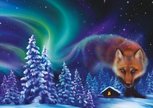 Fox and Northern Lights