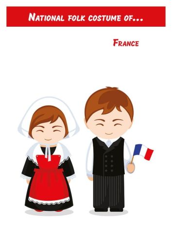 National folk costume of... France
