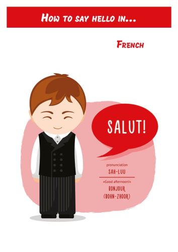 How to say hello in... French