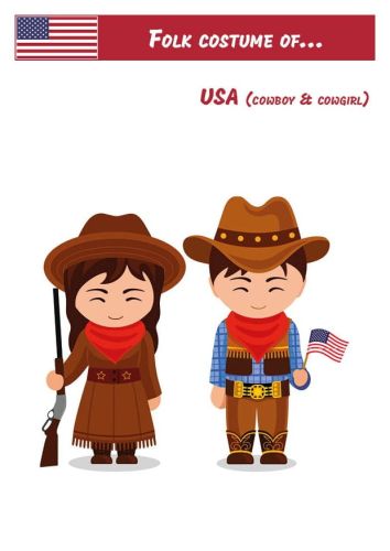 Folk Costume of... USA