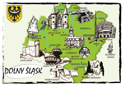 Map of Lower Silesia