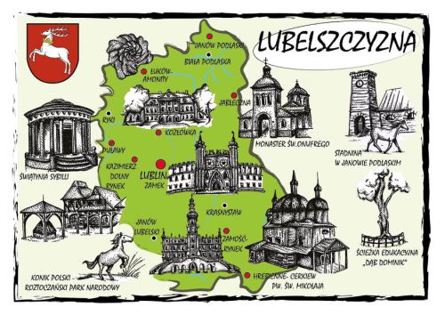 Mapa Lubelszczyzny