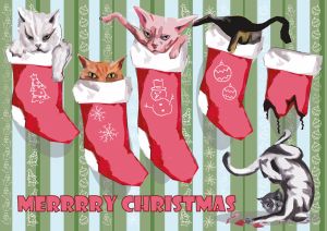 Christmas cats