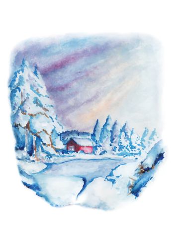 Finnish winter landscape