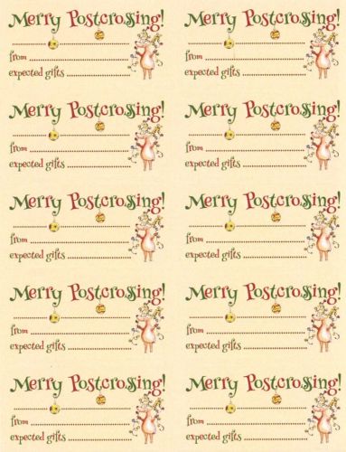 Stickers - Merry Postcrossing