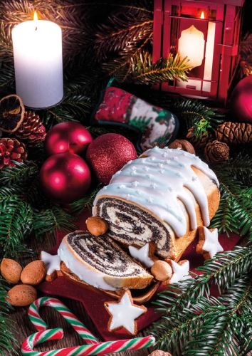 Christmas poppy seed cake