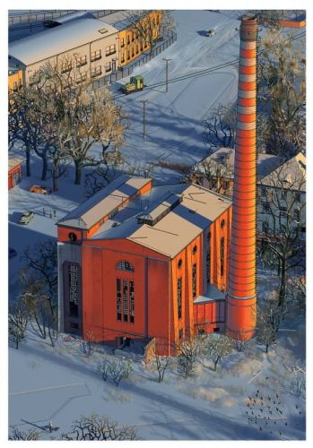 Wrocław - Huby, Old Railway Heating Plant