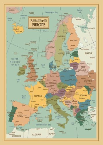 Political Map of Europe