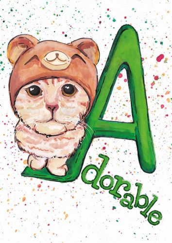 Cat alphabet - A