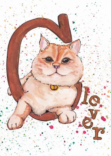 Cat alphabet - C