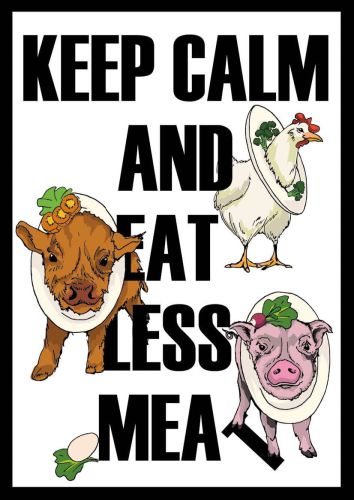 Keep Calm and Eat Less Meat