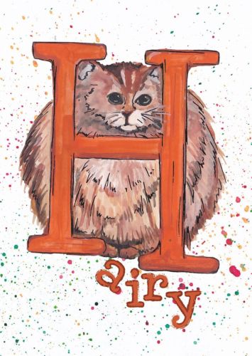 Cat alphabet - H