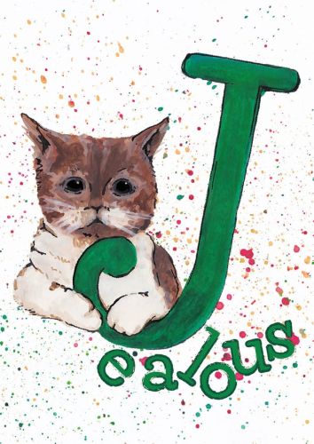Cat alphabet - J