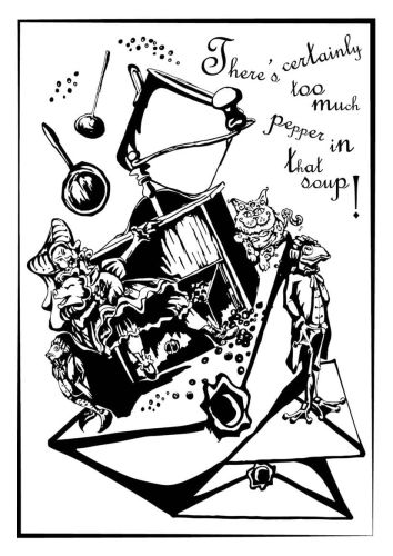 Alice in Wonderland: Too much pepper