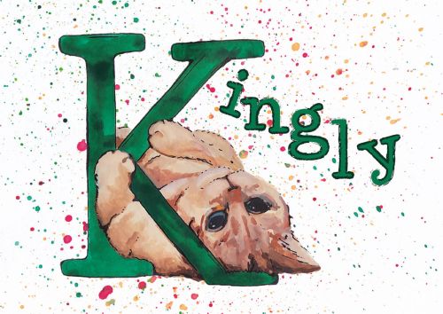 Cat alphabet - K
