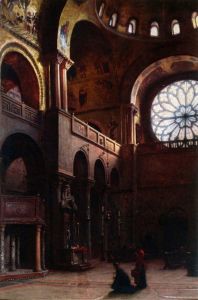 Gierymski Aleksander - Interion of St. Mark's Basilica in Venice