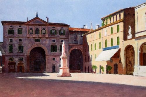 Gierymski Aleksander - Piazza Di Dante in Verona