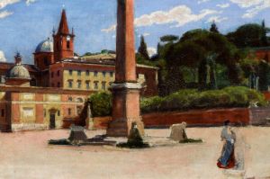 Gierymski Aleksander - Piazza Delle Popole in Roma