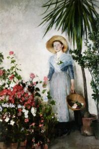 Boznańska Olga - In the orangery