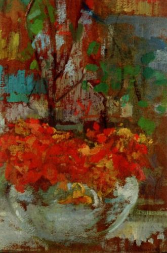 Boznańska Olga - Composition with Nasturtiums