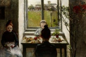 Boznańska Olga - Flower Girls 