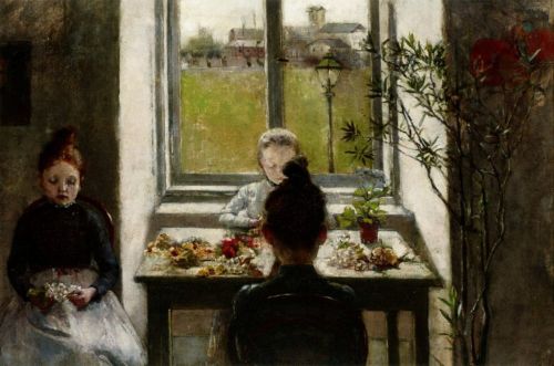 Boznańska Olga - Flower Girls