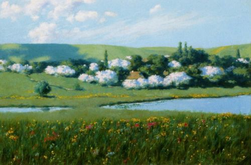 Witkiewicz Stanisław - Spring Landscape with a Pond