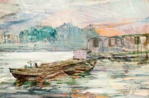 Wyspiański Stanisław - Barges on the Seine