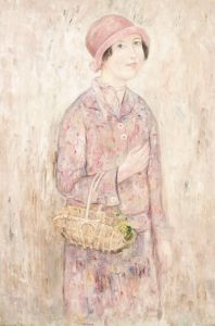 Makowski Tadeusz - Girl in a pink hat