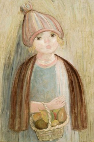 Makowski Tadeusz - Little girl with a basket of pears