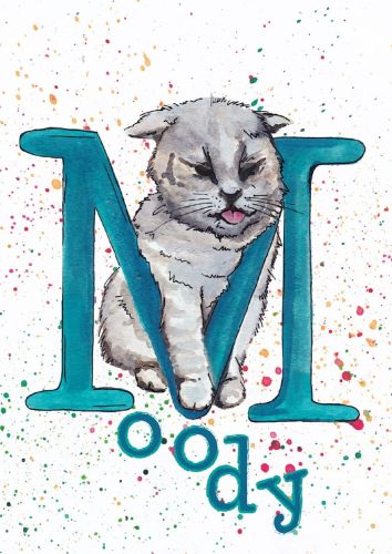 Cat alphabet - M