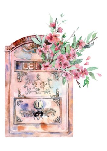 Mailbox with flowers