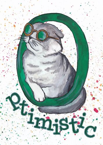 Cat alphabet - O