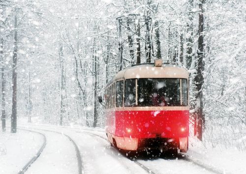 Red tram