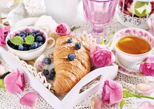 Romantic breakfast