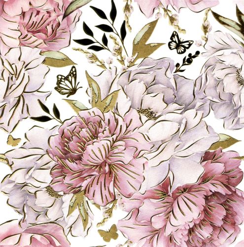 Folded card - Flowers