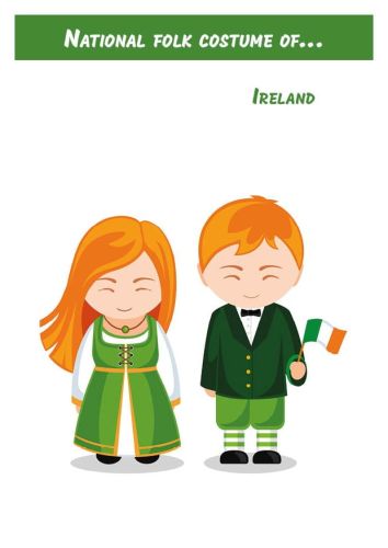 National folk costume of...Ireland