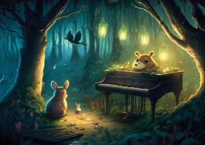 Animals in the woods