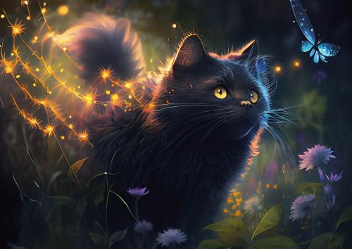 Cat in the garden