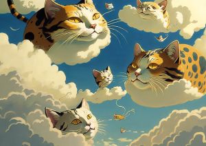 Psychedelic cats