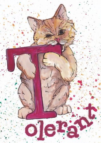Cat alphabet - T