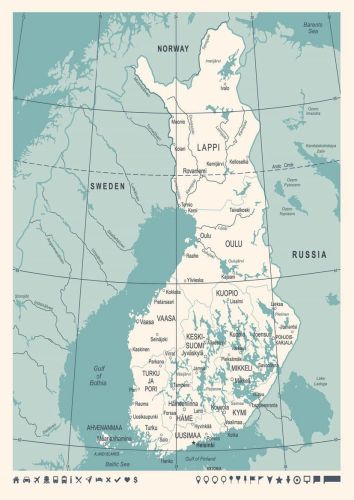 Map of Finland