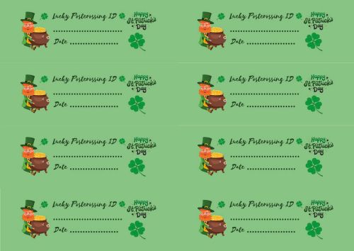 Stickers: Lucky Postcrossing ID