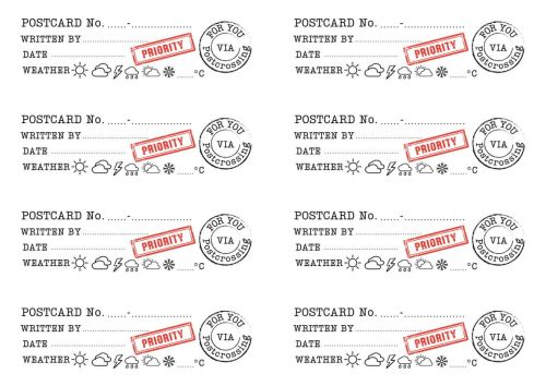 Stickers: Postcrossing ID - Weather