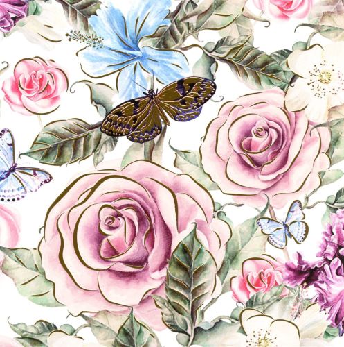Folded card - Flowers
