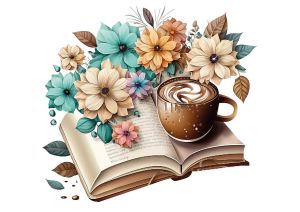 A book and a coffee