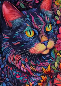 Floral cat