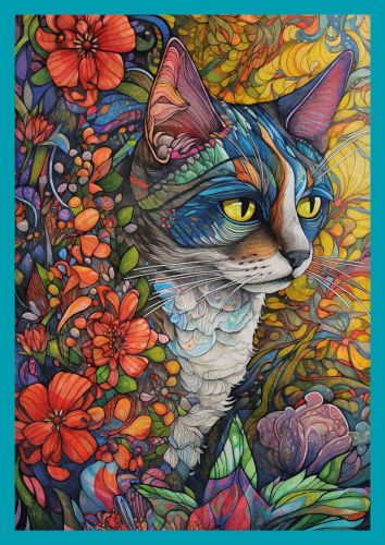 Floral Cat
