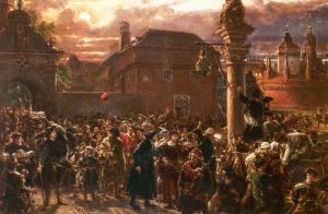 Matejko Jan - Students Leaving Cracow in 1549