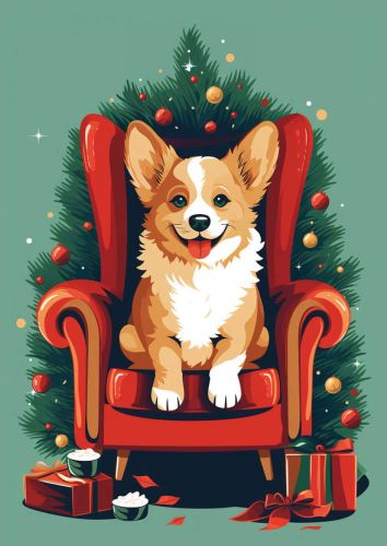 Christmas Corgi